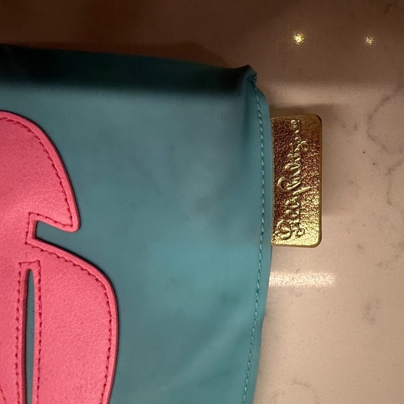 Lilly Pulitzer “Sea Salt Sun” Clutch Wristlet – Blue/Pink/Gold - Picture 3 of 4